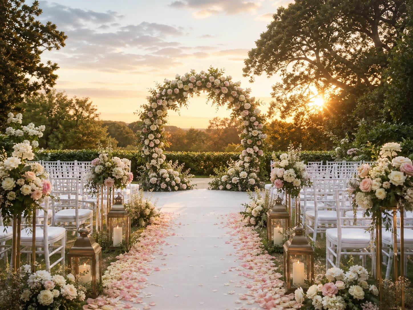 Montaje para ceremonia de boda en M&aacute;laga