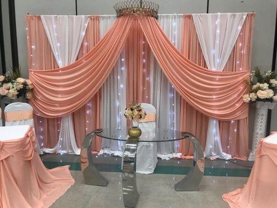 Escenario decorado para evento