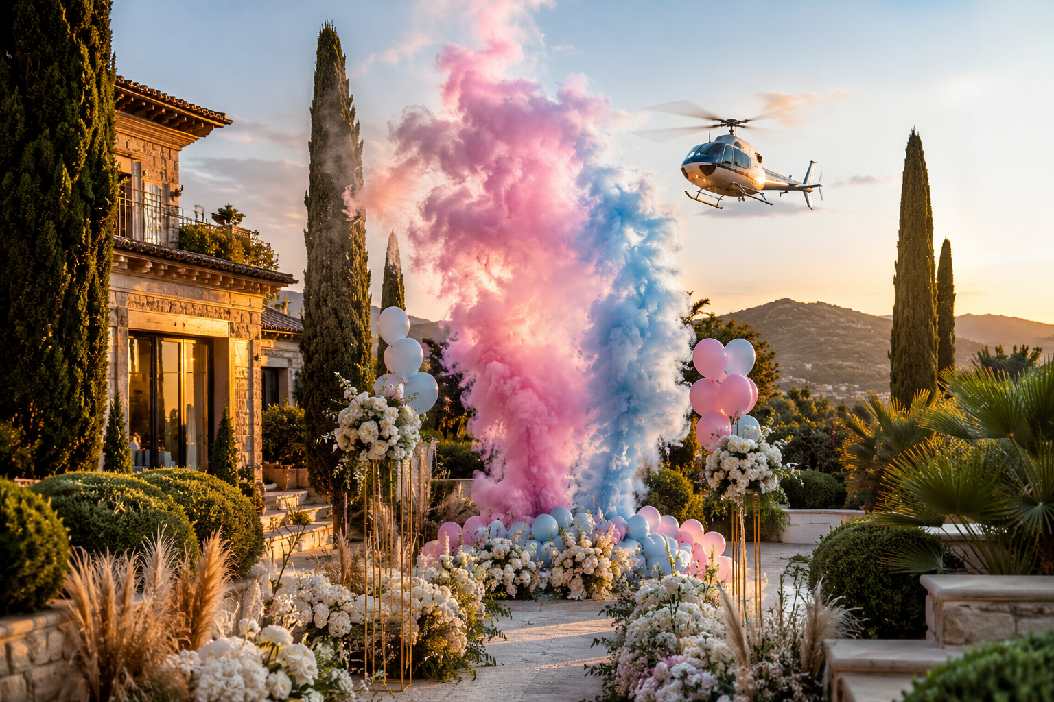 Revelación de sexo con helicóptero en una villa de Málaga